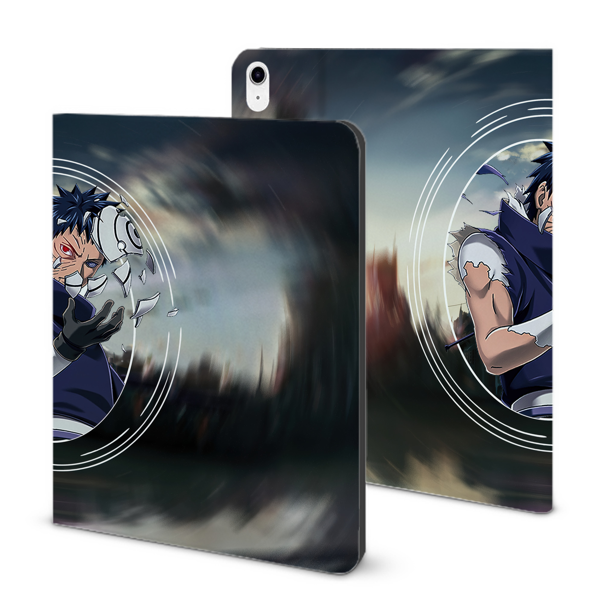 （画像用） NARUTO -ナルト- NARUTO -ナルト- 疾風伝 IPad ケース ブック型 PUレザー TPU 耐衝撃 軽量 薄型 ペン収納なし 全面保護 IPad 各モデル対応